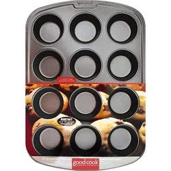 Good Cook Pan Cupcake Muffin Premium Nonstick 12 Cup - Each