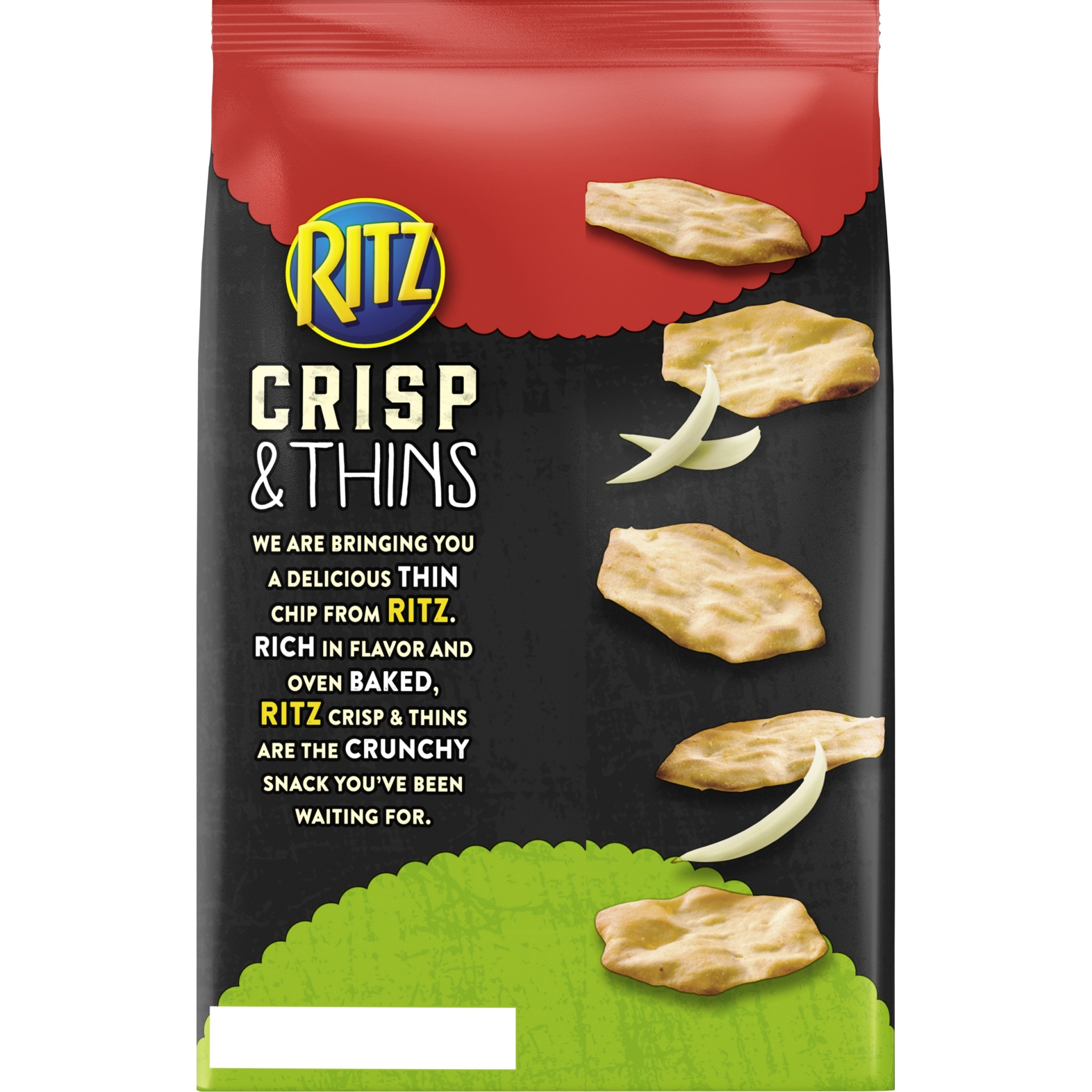 slide 2 of 8, Ritz Crisp & Thins Cream Cheese & Onion Potato And Wheat Chips - 7.1oz, 