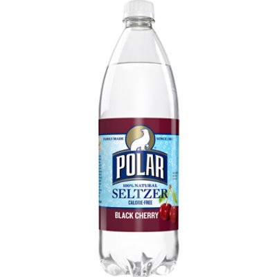 slide 1 of 1, Polar Seltzer Water Black Cherry Bottle - 1 Liter, 33.8 fl oz