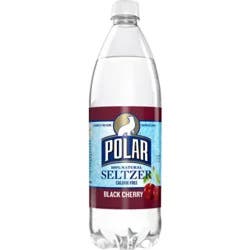 Polar Seltzer Water Black Cherry Bottle - 1 Liter