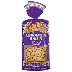 Martins Cinnamon Raisin Swirl Potato Bread - 16 Oz