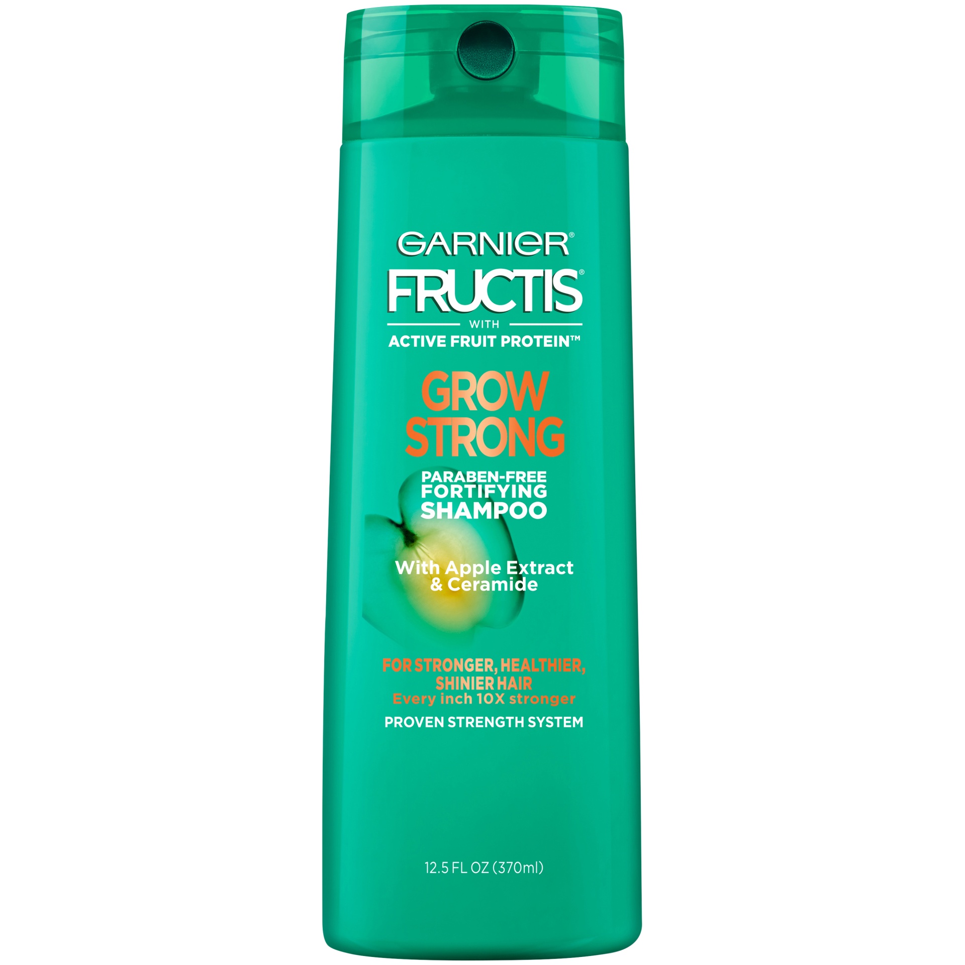 slide 2 of 2, Garnier Grow Strong Fortifying Shampoo with Apple Extract & Ceramide, 12.5 fl oz