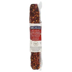 Delallo Hot Pepper Cured Sweet Sausage - Each
