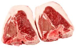 Meat Counter Lamb Usda Choice Small Loin Chops Service Case - 1 Lb
