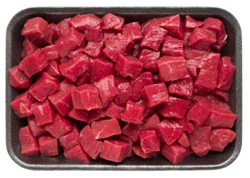 Certified Angus Beef Stew Extra Lean Service Case - 1.50 Lb