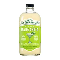 Stirrings Margarita Mix Non Alcoholic Cocktail Mixer In Bottle - 750 Ml