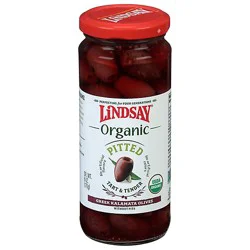Lindsay Olives Organic Greek Pitted Kalamata - 6 Oz