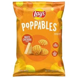 Lays Potato Snacks Poppables White Cheddar - 5 Oz