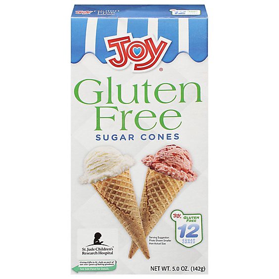 slide 1 of 1, Joy Sugar Cones Gluten Free 12 Count - 5 Oz, 5 oz