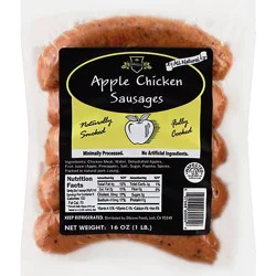 Dibrova Sausage Smoked Chicken Apple - 1 Lb