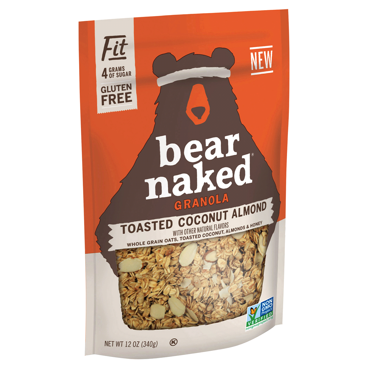 slide 2 of 2, Bear Naked Toasted Coconut Almond Granola, 12 oz