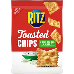 Ritz Toasted Chips Sour Cream And Onion Crackers - 8.1 Oz