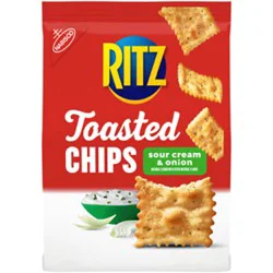 Ritz Toasted Chips Sour Cream And Onion Crackers - 8.1 Oz