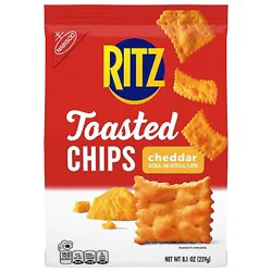Ritz Toasted Chips Cheddar Crackers - 8.1 Oz