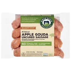 Niman Ranch Sausage Pork Apple Gouda - 12 Oz
