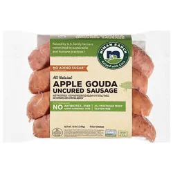 Niman Ranch Sausage Pork Apple Gouda - 12 Oz