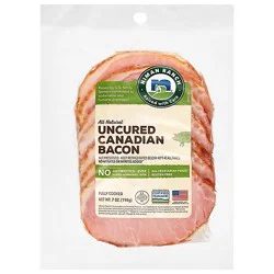 Niman Ranch Bacon Canadian Sliced Uncured - 7 Oz