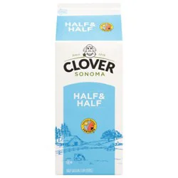 Clover Half And Half - 64 Oz