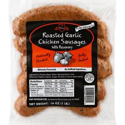 Dibrova Chicken Sausage Garlic Rosemary - 16 Oz