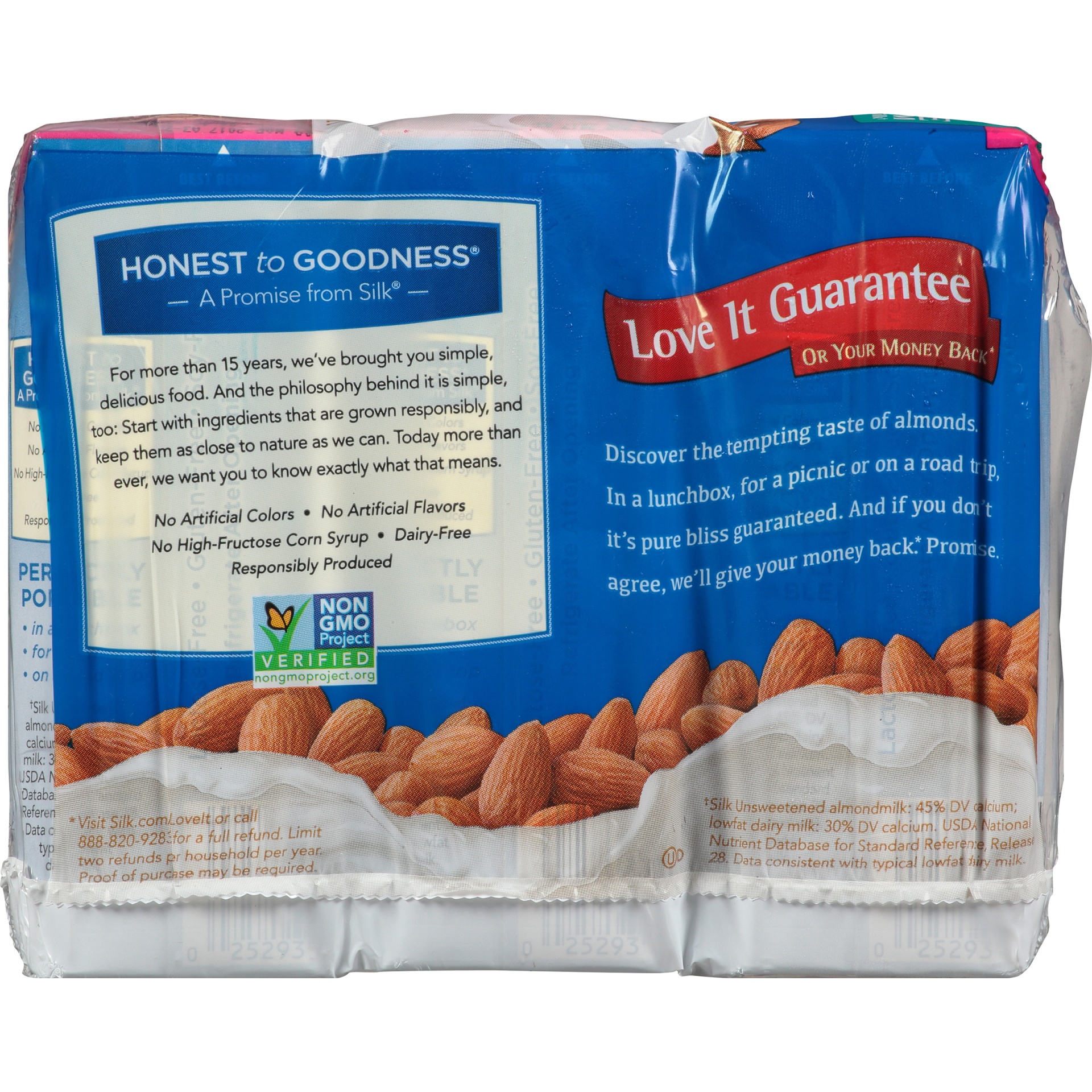 slide 6 of 8, Silk Shelf-Stable Unsweetened Almond Milk Singles, 6 ct; 8 fl oz