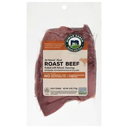 Niman Ranch Roast Beef Sliced Fully Cooked Uncured - 6 Oz