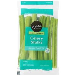 Signature Select/farms Trimmed Celery Stalks Washed Prepacked - 16 Oz