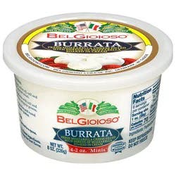 Belgioioso Fresh Mozzarella Cheese Burrata Cup 4-2oz Mini Balls - 8 Oz
