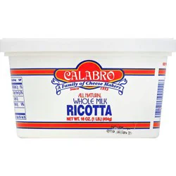 Calabro Ricotta Whole Milk - 16 Oz