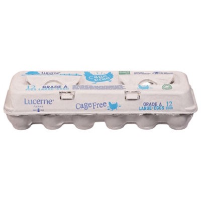 slide 1 of 1, Lucerne Farms Eggs Large Cage Free - 12 Count, 12 ct