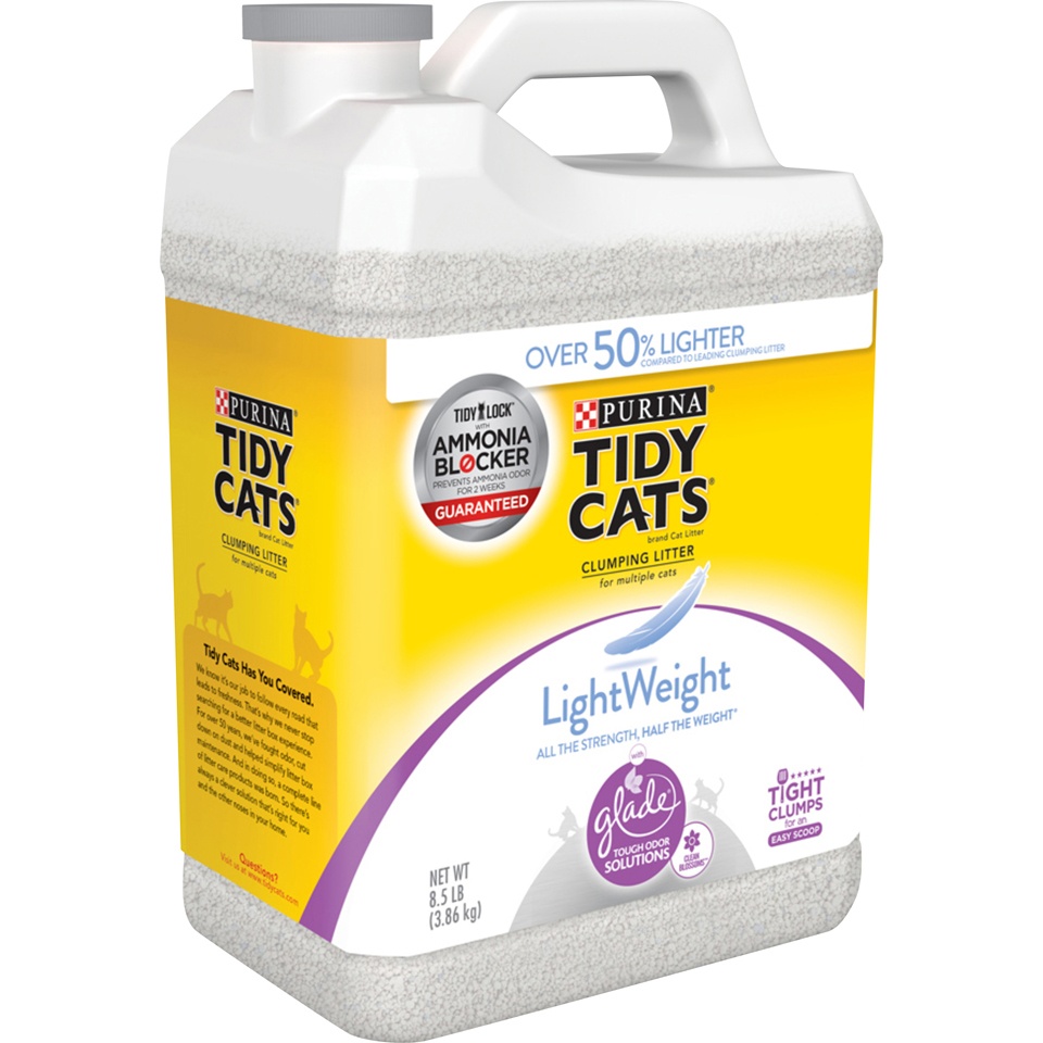 slide 2 of 8, Tidy Cats Clump Lightweight Clean Blossom Cat Litter - 8.5lbs, 