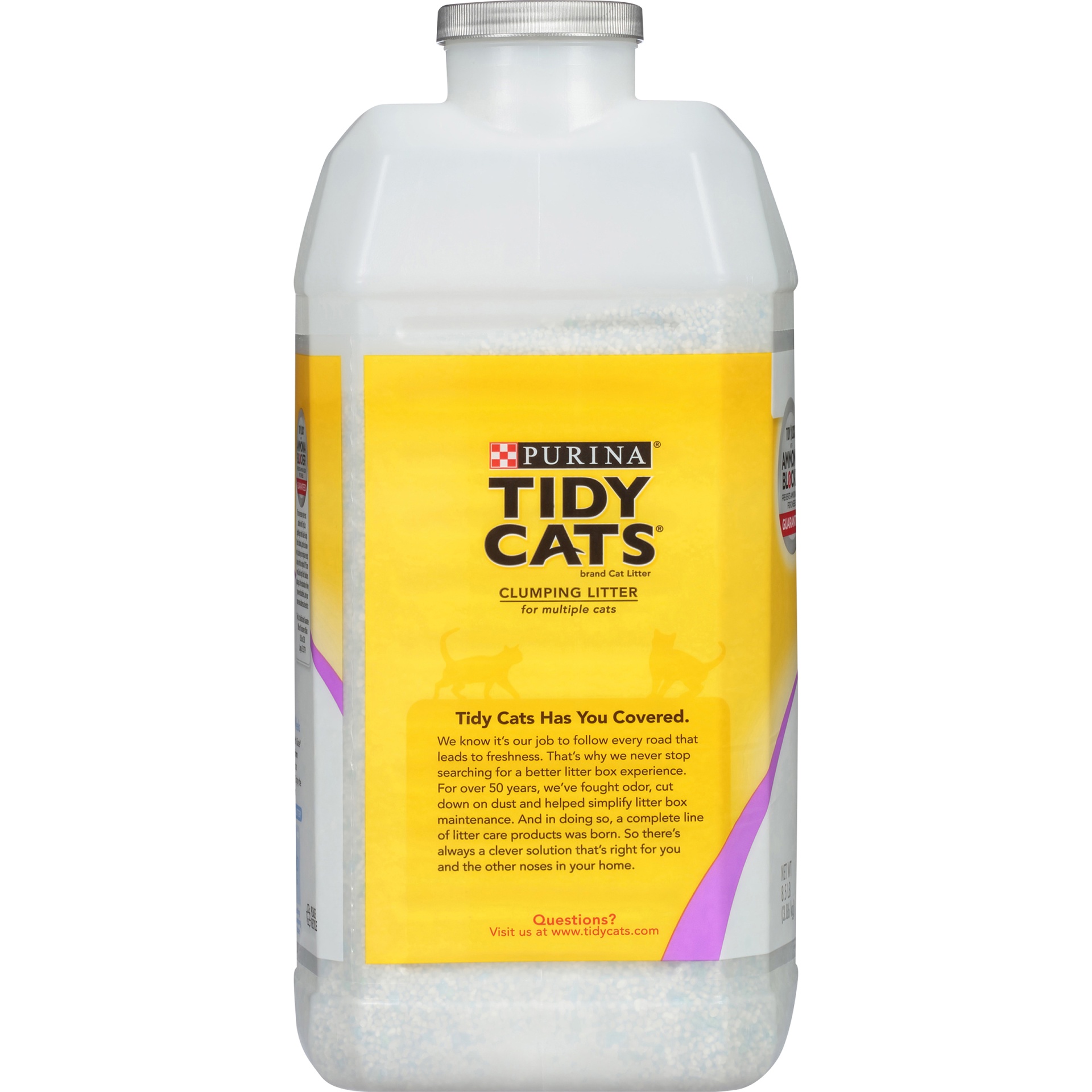 slide 4 of 8, Tidy Cats Clump Lightweight Clean Blossom Cat Litter - 8.5lbs, 