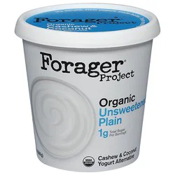 Forager Project Organic Yogurt Alternative Cashewmilk Dairy Free Unsweetened Plain - 24 Oz