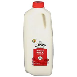 Clover Vitd Whole Milk Jug - Half Gallon