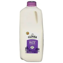 Clover Fat Free Milk Jug - Half Gallon