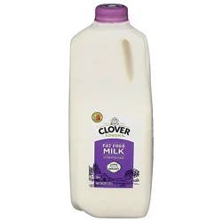 Clover Fat Free Milk Jug - Half Gallon