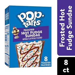 Pop-Tarts Toaster Pastries Breakfast Foods Frosted Hot Fudge Sundae 8 Count - 13.5 Oz