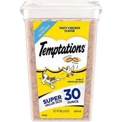 Temptations Classic Tasty Chicken Flavor Crunchy And Soft Adult Cat Treats - 30 Oz