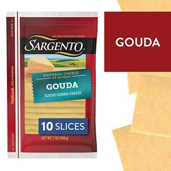 Sargento Sliced Gouda Natural Cheese 10 Count - 7 Oz