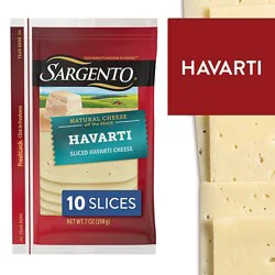 Sargento Sliced Havarti Natural Cheese - 10 Count
