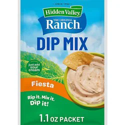 Hidden Valley Dips Mix Fiesta Ranch - 1.1 Oz