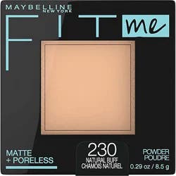 Maybelline Fit Me Matte + Poreless Pressed Face Powder Makeup Natural Buff - 0.29 Oz