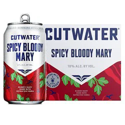 Cutwater Spirits Spicy Bloody Mary 10% Abv - 4-12 Fl. Oz.