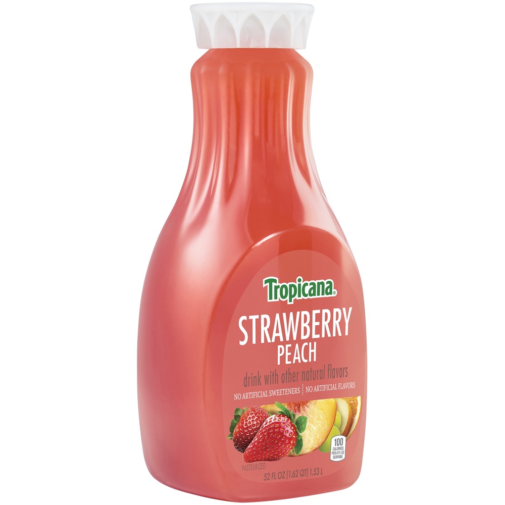 slide 5 of 5, Tropicana Strawberry Peach Drink, 