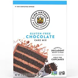 King Arthur Non-Gmo Project Verified Certified Kosher Non-Dairy Gluten-Free Chocolate Cake Mix - 22 Oz