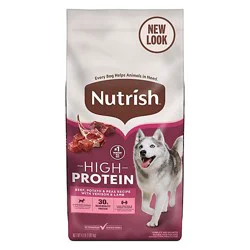 Nutrish High Protein Beef Potato & Peas With Venison & Lamb Dry Dog Food - 4 Lb