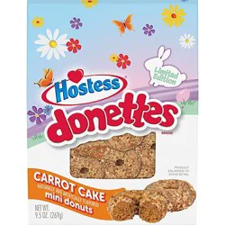 Hostess Donettes Carrot Cake Flavored Mini Donuts Bag - 9.5 Oz