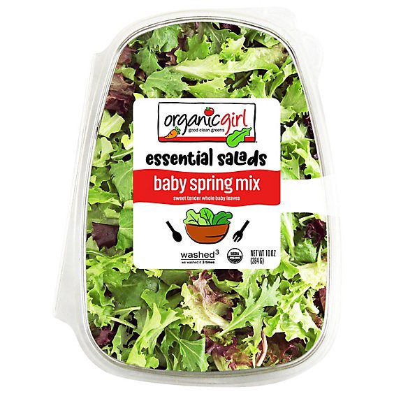 slide 1 of 4, Organicgirl Baby Spring Mix - 10 Oz., 10 oz