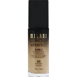 Milani 2in1 Fndt/cnclr Natural - 1 Fl. Oz.