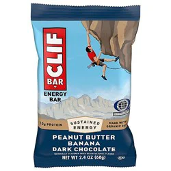 Clif Bar Peanut Butter Banana With Dark Chocolate Flavor Energy Bar - 2.4 Oz
