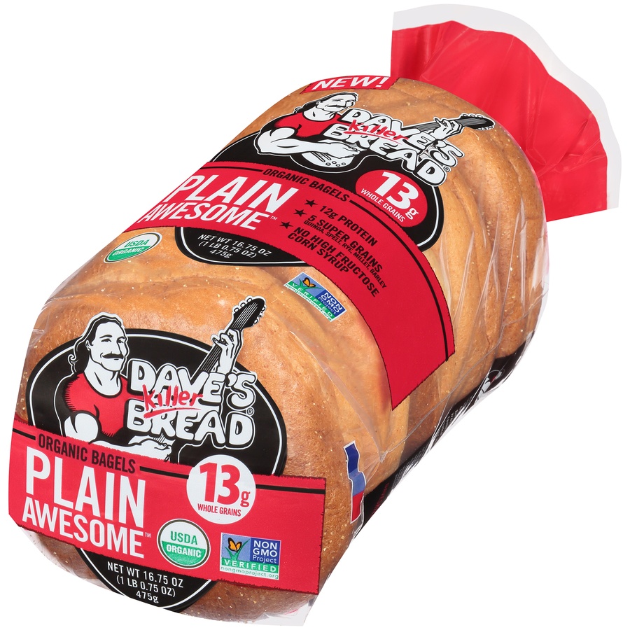 Dave's Killer Bread® Cinnamon Raisin Remix® Organic Bagels 16.75 oz ...